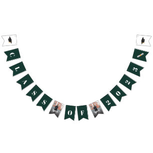 Graduation 2025 Photos Modern Grad Party Bunting Flags