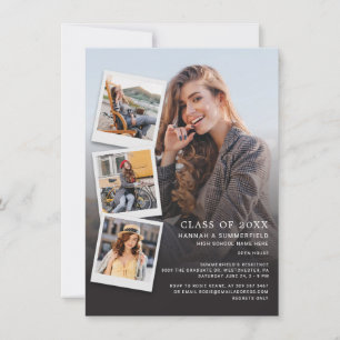 Graduation 2025 Photos Modern Grad Party Invitation