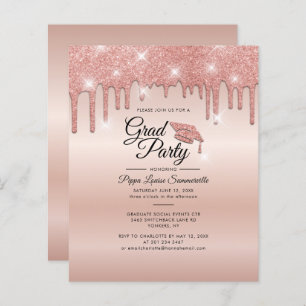 Graduation 2025 Rose Gold Party Invitation
