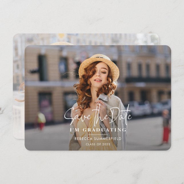 Graduation 2025 Save the Date Announcement (Front/Back)