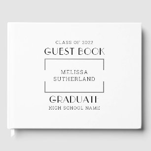 Graduation 2025 Simple Grad Party Guest Book