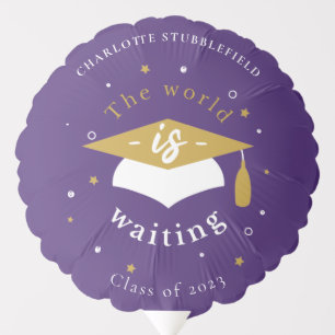 Graduation 2025 The World is Waiting Photo Party Balloon