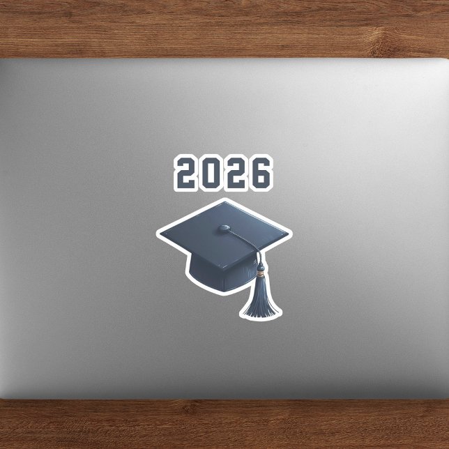 Graduation 2026 blue cap  sticker (Creator Uploaded)