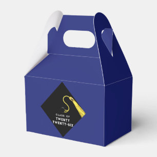 Graduation 2026 Blue Favor Boxes