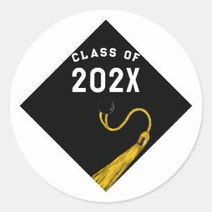 Graduation 2026 classic round sticker