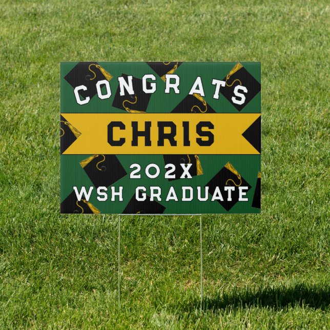 Graduation 2026 Congrats Green Sign (Insitu)