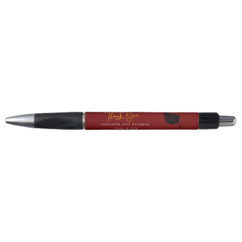 Graduation 2026 Elegant Script Thank You Pen