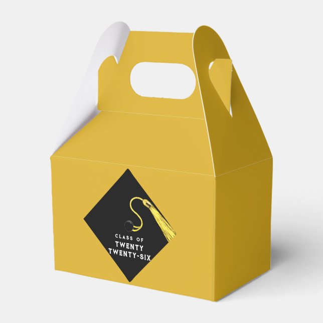 Graduation 2026 Gold Favor Boxes (Front Side)