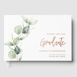 Graduation 2026 Grad Photo Script Foil Guest Book