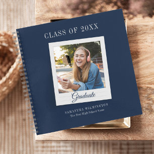 Graduation 2026 Grad Photo Script Party Guest Book