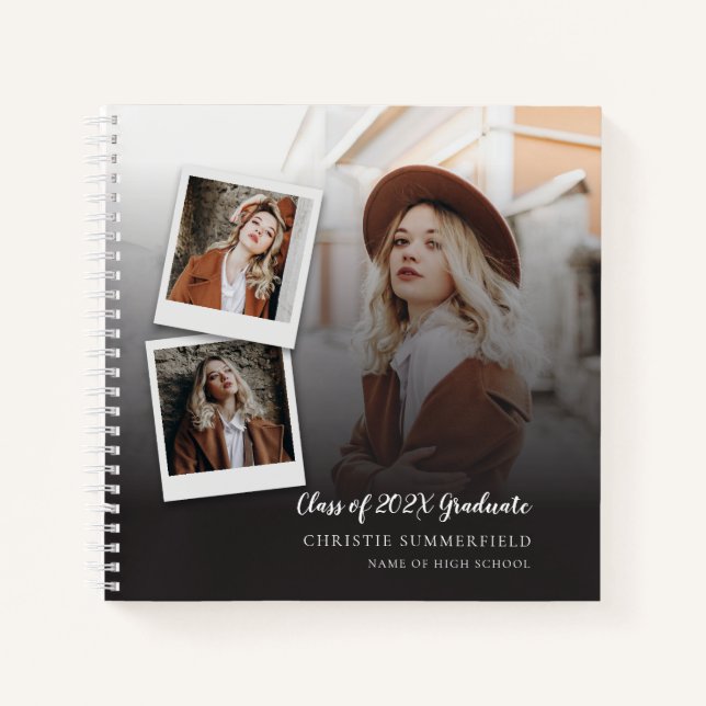 Graduation 2026 Grad Photos Script Guest Notebook (Front)