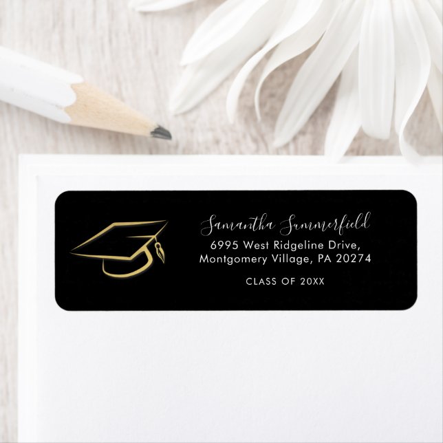 Graduation 2026 Graduate Custom Return Address Label (Insitu)