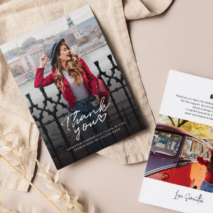 Graduation 2026 Graduate Photos Thank You Card