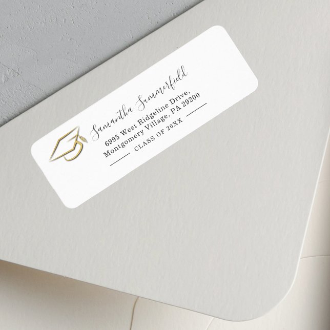 Graduation 2026 Graduate Return Address Label (Graduation 2025 Graduate Return Address Label)