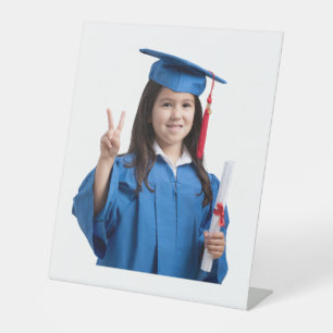 Graduation 2026, Graduation Fan, Big Heads on Pedestal Sign