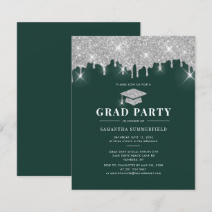 Graduation 2026 Green Grad Party Invitation