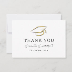 Graduation 2026 Modern Elegant Thank You Card