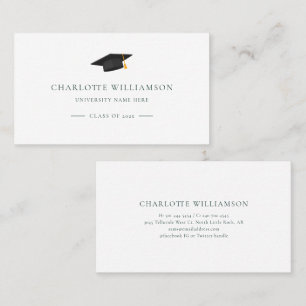 Graduation 2026 Modern Graduate Business Card