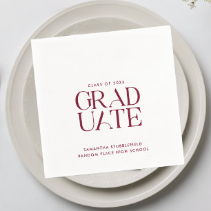 Graduation 2026 Modern Party Paper Napkins