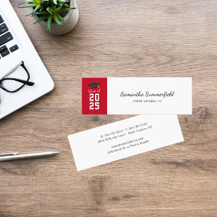 Graduation 2026 Modern Script Calling Mini Business Card