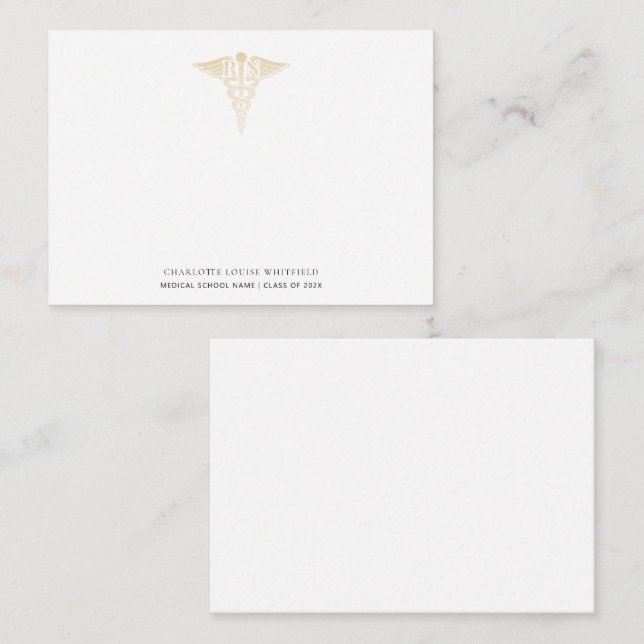 Graduation 2026 Nurse Pinning Thank You Note Card (Front/Back)