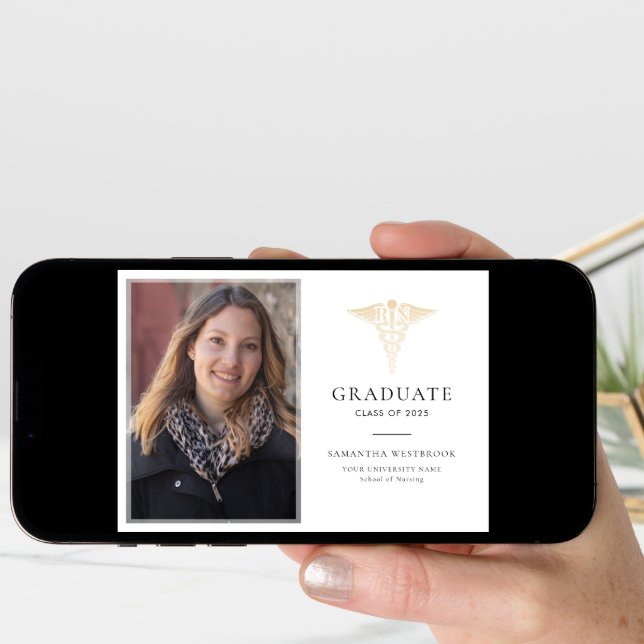 Graduation 2026 Nursiing School Grad Photo Announcement (Front Digital)