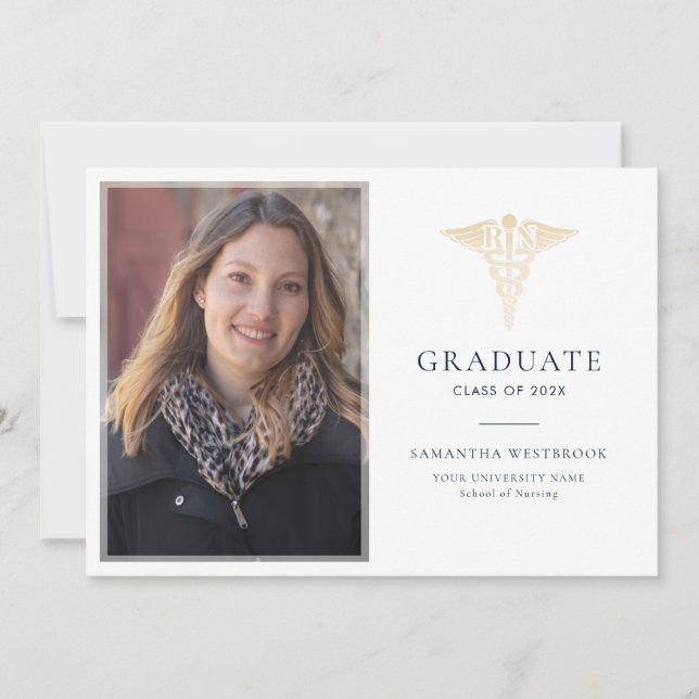 Graduation 2026 Nursing School Graduate Announcement (Front)