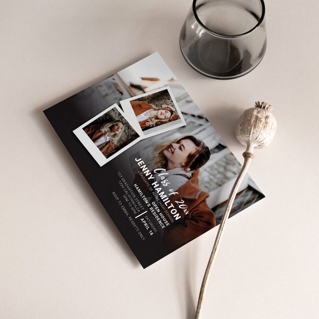 Graduation 2026 Open House Party Invitation Postcard (Creator Uploaded)