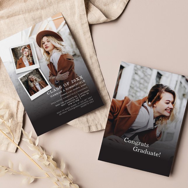 Graduation 2026 Party Photo Collage Modern Grad Invitation (Creator Uploaded)