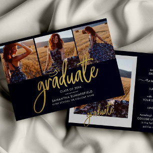 Graduation 2026 Photo Collage Grad Announcement