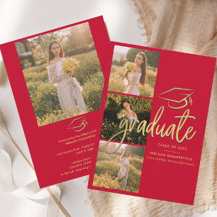 Graduation 2026  Photo Collage Grad Announcement