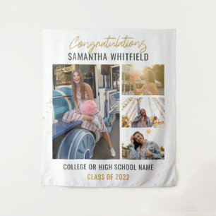 Graduation 2026 Photo Collage Grad Party Backdrop