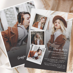 Graduation 2026 Photo Collage Grad Party Invitation