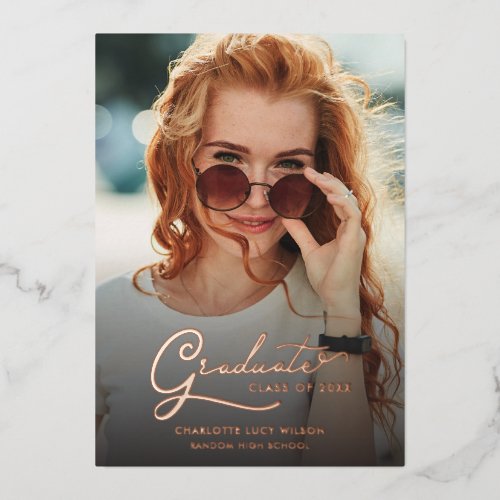 Graduation 2026 Photo Foil Announcement