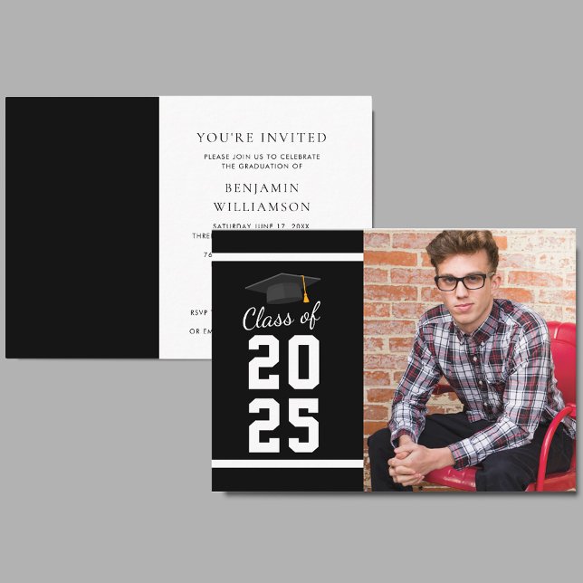 Graduation 2026 Photo Grad Party Mini Invitation (Graduation 2025 Photo Grad Party Mini Invitation)