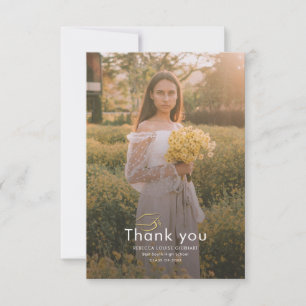 Graduation 2026 Photo Grad Thank You Card