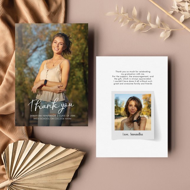 Graduation 2026 Photo Grad Thank You Card (Creator Uploaded)