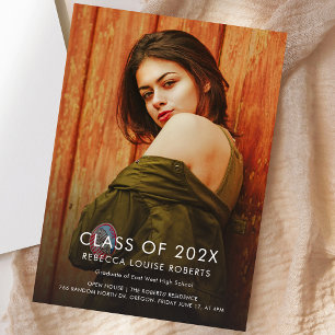 Graduation 2026 Photo Overlay Open House Party Invitation
