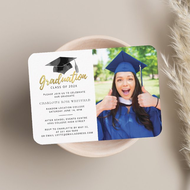 Graduation 2026 Photo Party Invitation (Graduation 2025 Photo Mini Party Invitation)