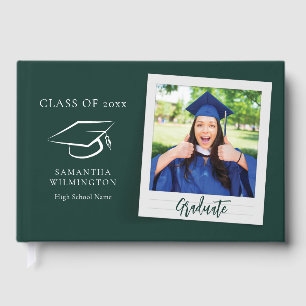 Graduation 2026 Photo Script Graduate Party Guest Book