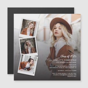 Graduation 2026 Photos Open House Party Magnetic Invitation