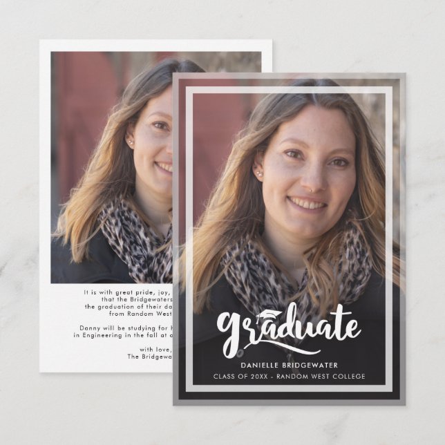 Graduation 2026 Photos Script Announcement (Front/Back)