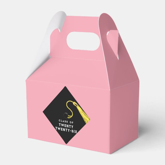 Graduation 2026 Pink Favor Boxes (Front Side)