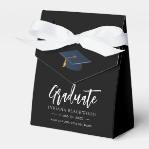 Graduation 2026 Script Grad Party Custom Favor Boxes