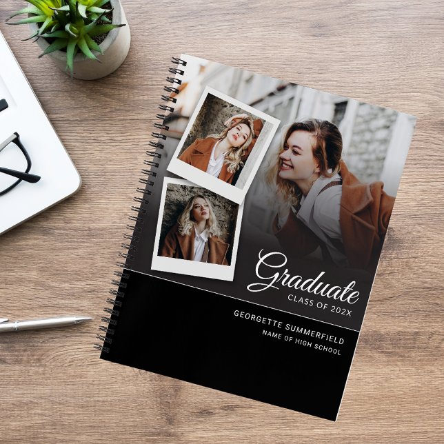 Graduation 2026 Script Grad Party Photo Guest Book (Graduation 2025 Script Grad Party Photo Guest Book)