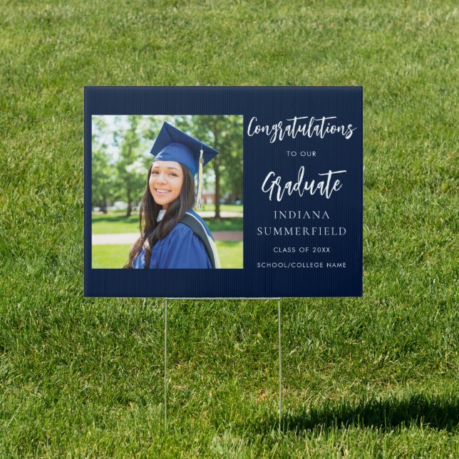 Graduation 2026 Script Photo Congratulations Sign (Insitu)