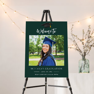 Graduation 2026 Script Photo Green Welcome Sign