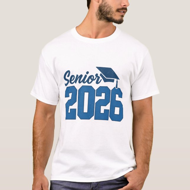 Graduation 2026" "Senior Class of 2026" Retro T-Shirt (Front)