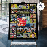 Graduation 22 Photo Class Year Custom Colors Foam Board<br><div class="desc">Celebrate your graduate with a custom color photo memory display printed on foam board at their graduation party, senior night or as a commemorative keepsake utilizing this easy-to-upload photo collage template with 22 rectangle pictures in your choice of colors. OPTIONS: The sample is shown in a 22x28" size; other sizes...</div>