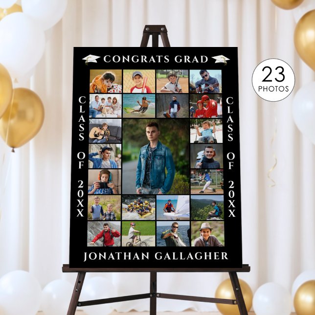 Graduation 23 Photo Collage Congrats Grad Foam Board (Creator Uploaded)